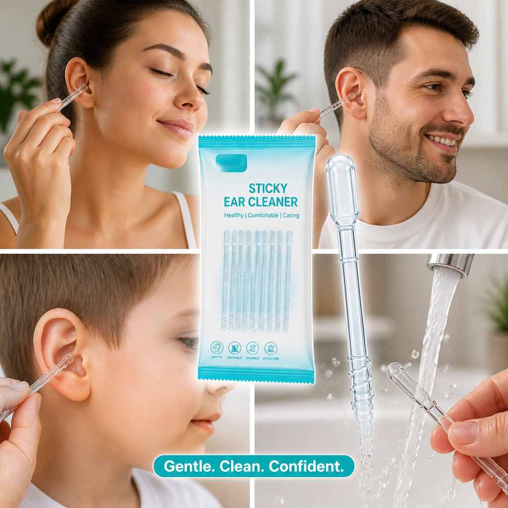 ClearAura™ Soft Grip Ear Sticks — Experience Soothing, No-Pain Earcare That Leaves You Feeling Fresh and Clear (24pcs)