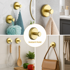 LumoHold™ Stainless Steel Suction Hooks — Instantly Transform Chaos into Pristine, Clutter-Free Bliss
