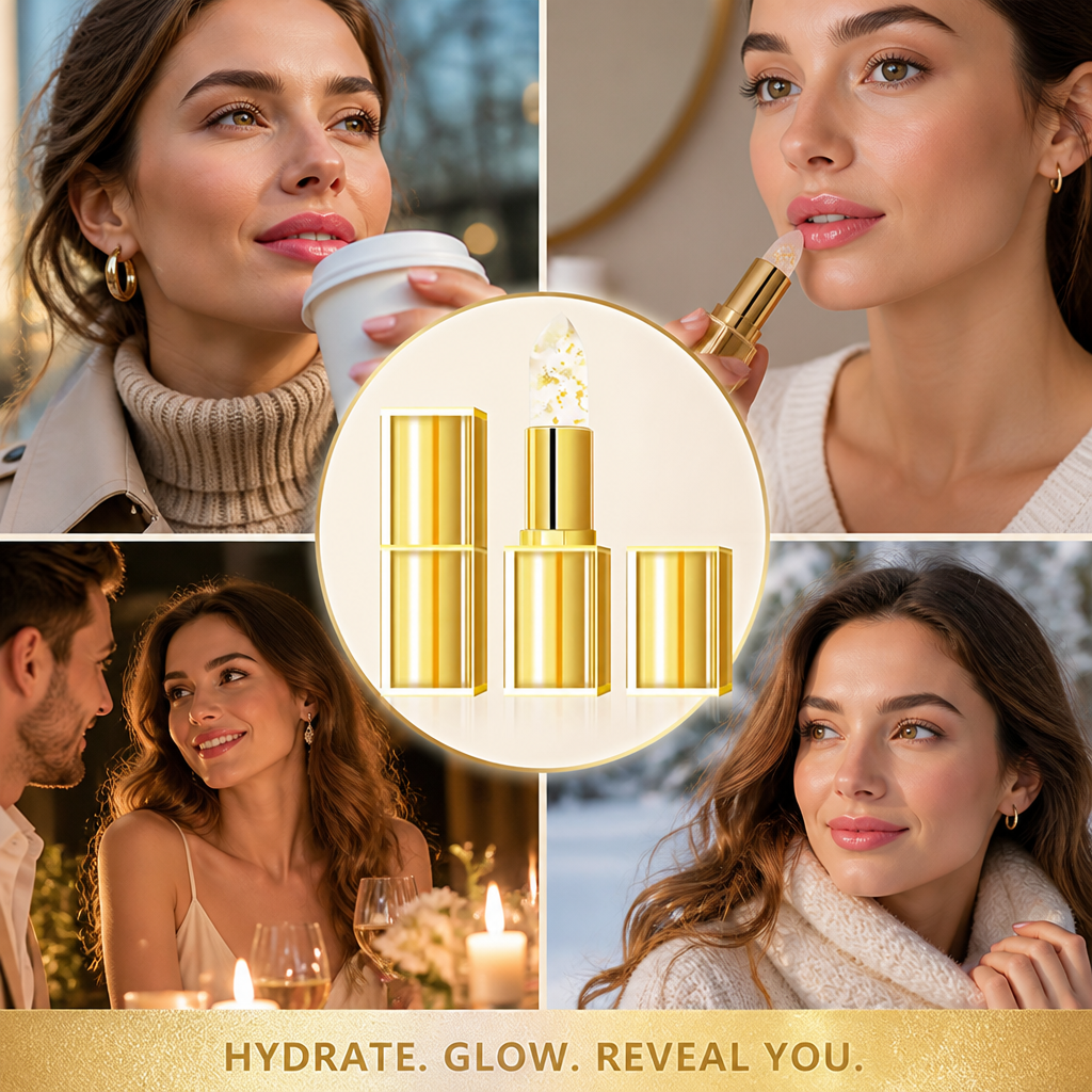 LumiLuxe™ ColorMorph Lipstick — Your Lips’ All-Day Glow, Hydrated, Smudge-Free, and Stunningly Unique