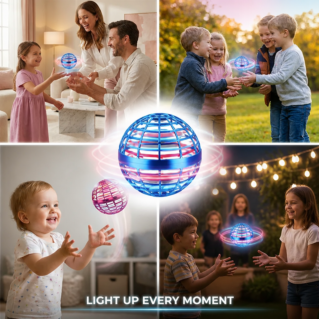 HypnoGlow™ Hover Ball — Ignite Every Play with Mesmerizing Light and Effortless Flight
