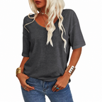 LumaLuxe™ Petal Sleeve Stretch Jersey Tee — Feel Stunningly Comfortable and Confident All Day Long