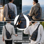 VeroStride™ Sling Bag — Master Every Moment with Dry, Organized Confidence