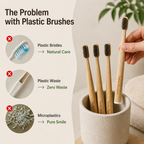 LumaPure™ — Glow with a Confident, Plastic-Free Smile That Cares for You and the Planet (10 pcs Boar & Horse Bristles)