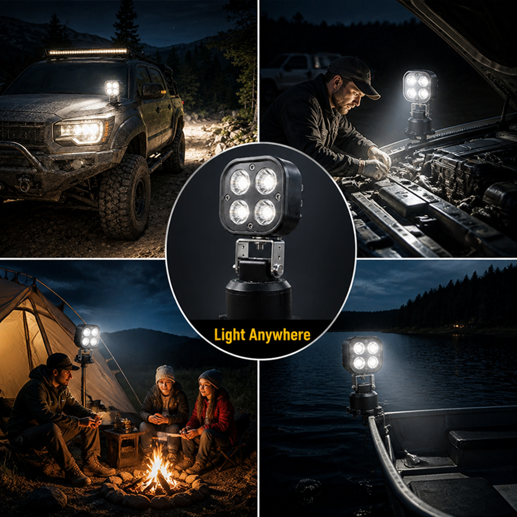 BlazeRay™ 360 LED Pod Light — Command the Night with Powerful, No-Drill Freedom