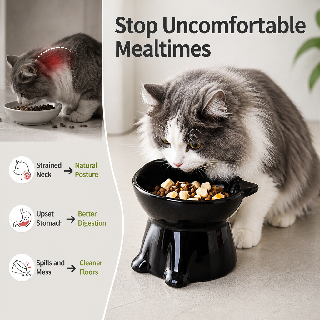 LunaLift™ — Transform Your Cat’s Mealtime into Pure Comfort and Joy