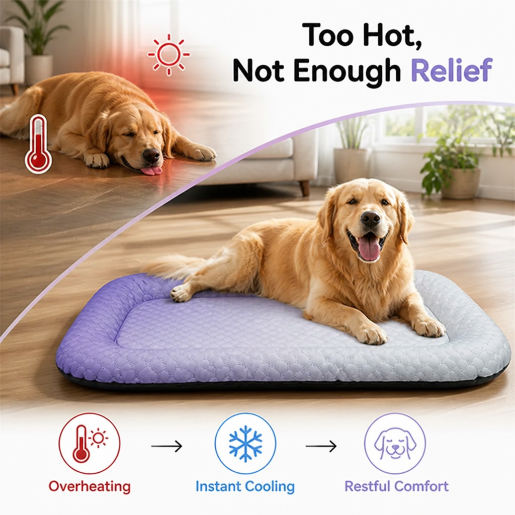 FrostPaw™ Cooling Gel Mat — Instant Chill Comfort That Keeps Your Pet Happy All Day