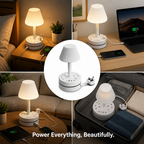 LumiPulse™ — Wake Up to Clutter-Free Power and Soothing Light Every Night