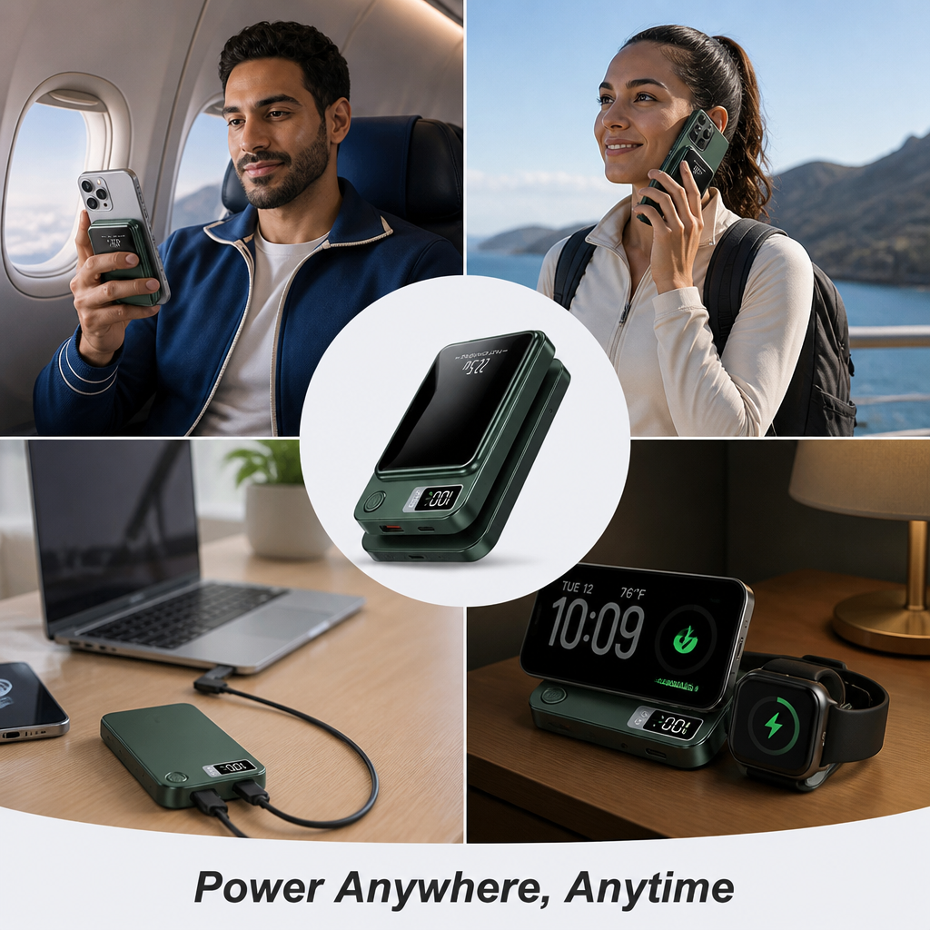 VoltEdge™ Portable Magnetic Wireless Power Bank — Lightning-Speed Power That Keeps You Unstoppable Everywhere You Go