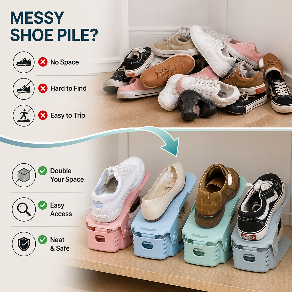 SolaStride™ — Maximize Your Space and Showcase Every Pair with Style and Order