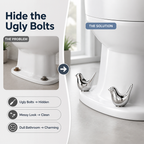 LunaPerch™ — Transform Ugly Bolts into Charming Bathroom Art Instantly