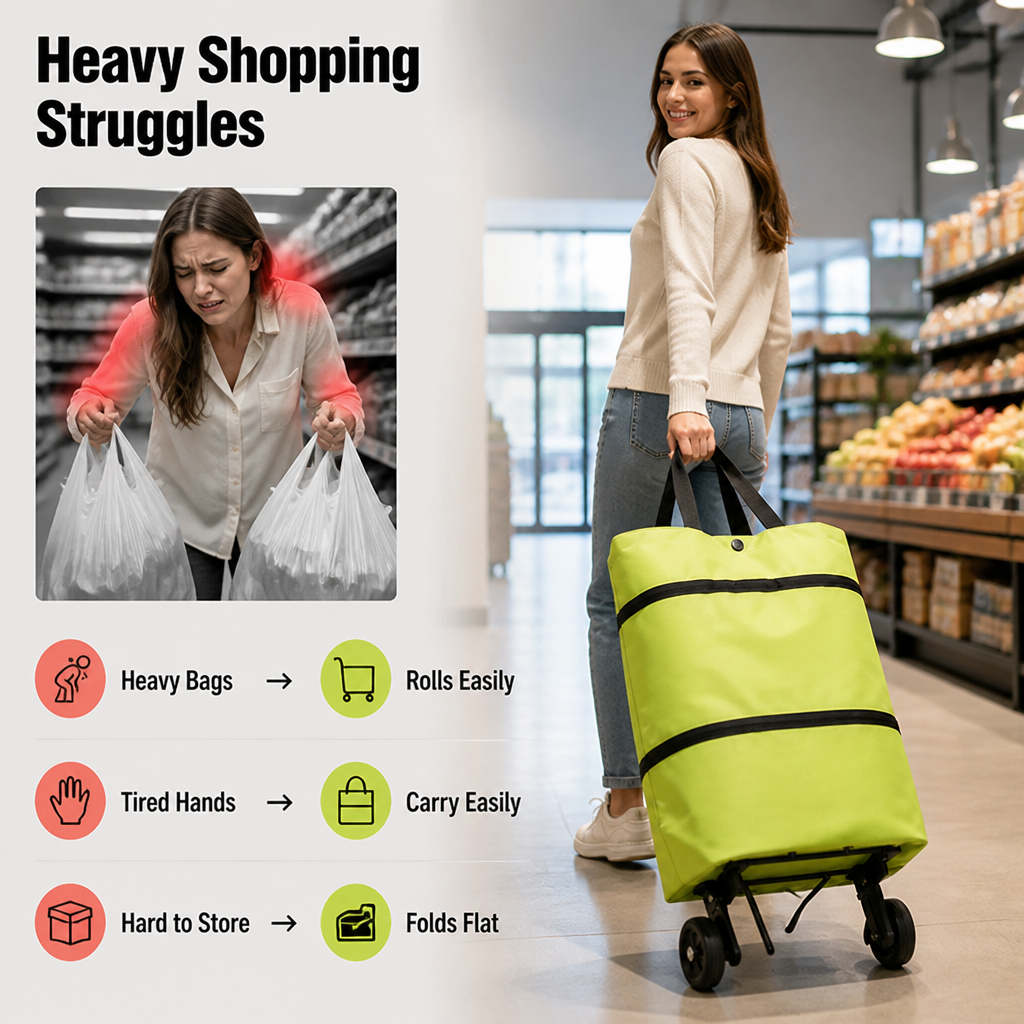 SwiftCarry™ — Glide Through Every Haul with Effortless Comfort and Confidence