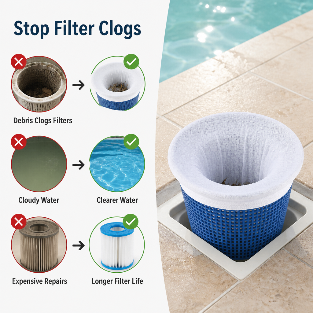 FlowGuard™ Pool Socks — Keep Your Water Crystal Clear Without the Hassle