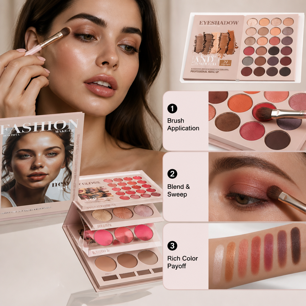 LunaVera™ 5-Layer Masterpiece Palette — Unleash Your Radiance and Command Every Moment