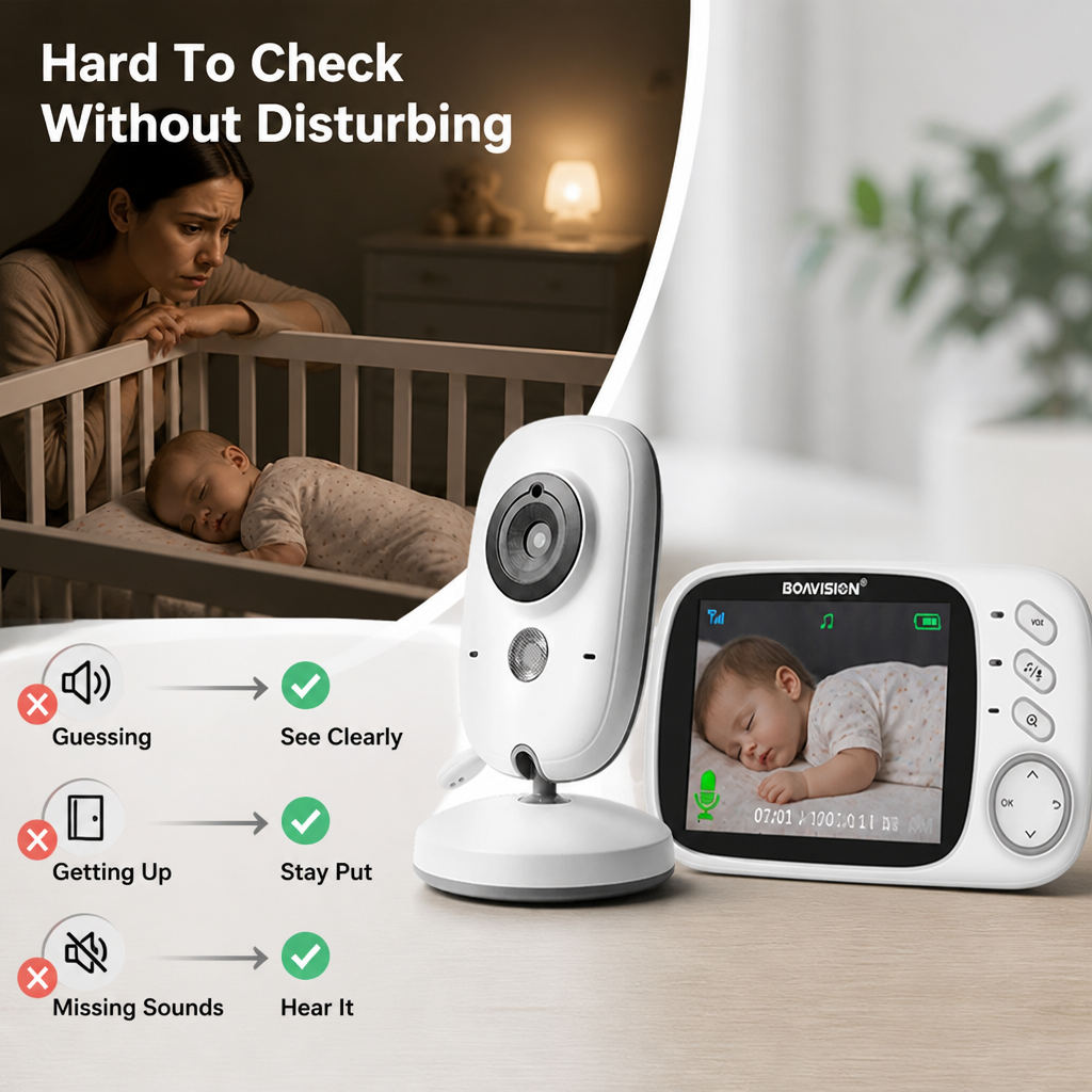 NurturaView™ Baby Monitor — Feel close to your baby, even from another room