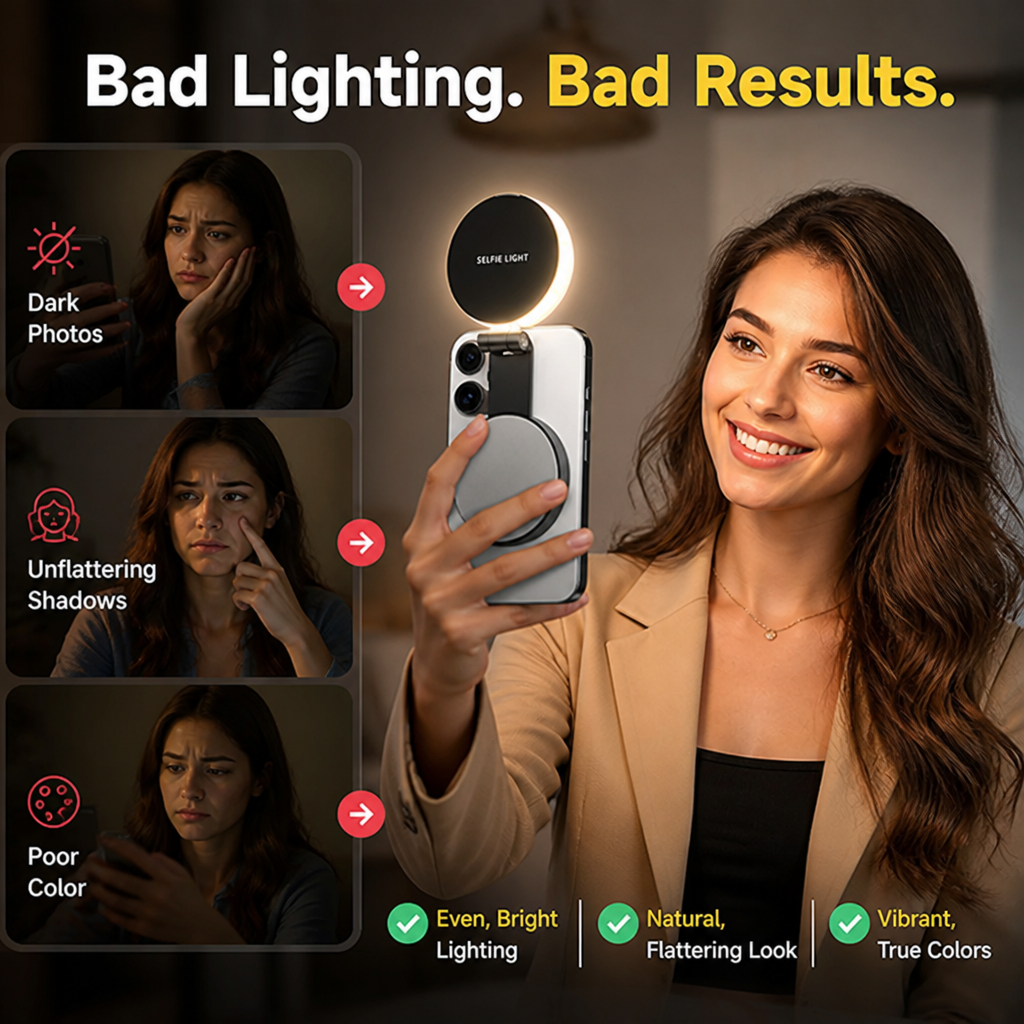 LumaBeam™ — Illuminate Your Confidence with Perfect, Pro-Level Glow Anytime