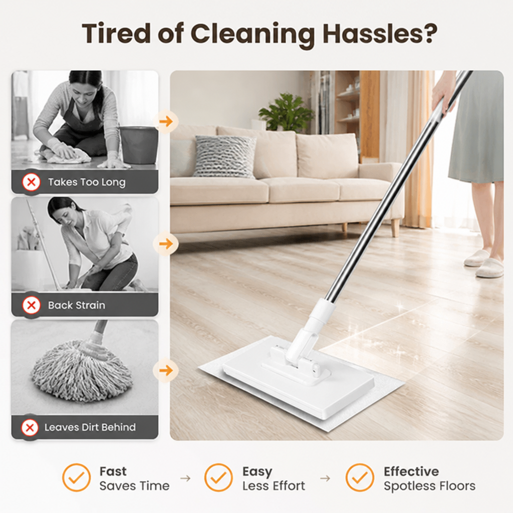 GlideSweep™ — Effortless Cleaning That Transforms Your Home Into a Sparkling Sanctuary