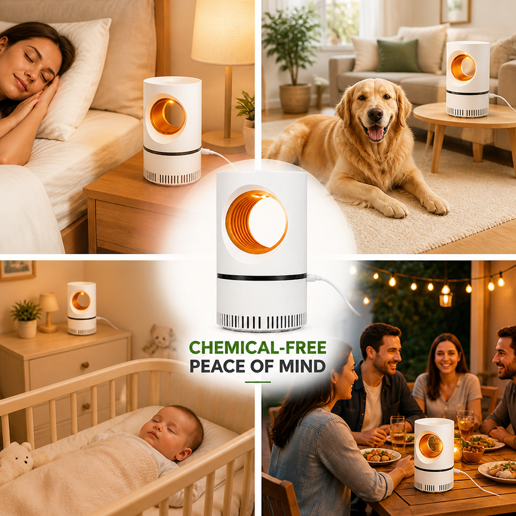 SilentGlow™ Mosquito Defender — Peaceful, Chemical-Free Nights Your Family Deserves