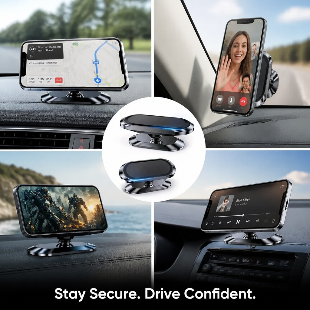 IronCladGrip™ — Drive Confidently with Unshakable Phone Security and Total Hands-Free Control