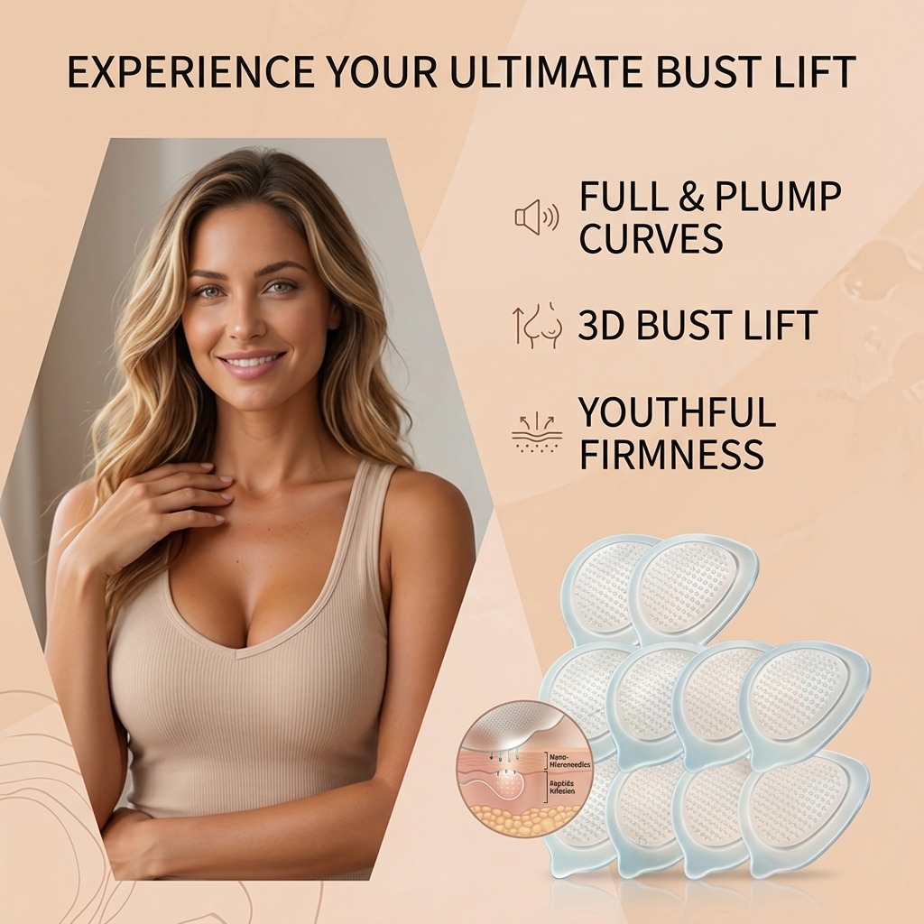 VivaShape™ Advanced Nano Microneedle Patch — Experience a Natural, Noticeable Bust Lift and Fullness That Turns Heads
