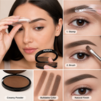 VivaArch™ Brow Stamp & Powder — Instantly Sculpt Bold, Flawless Brows That Last All Day