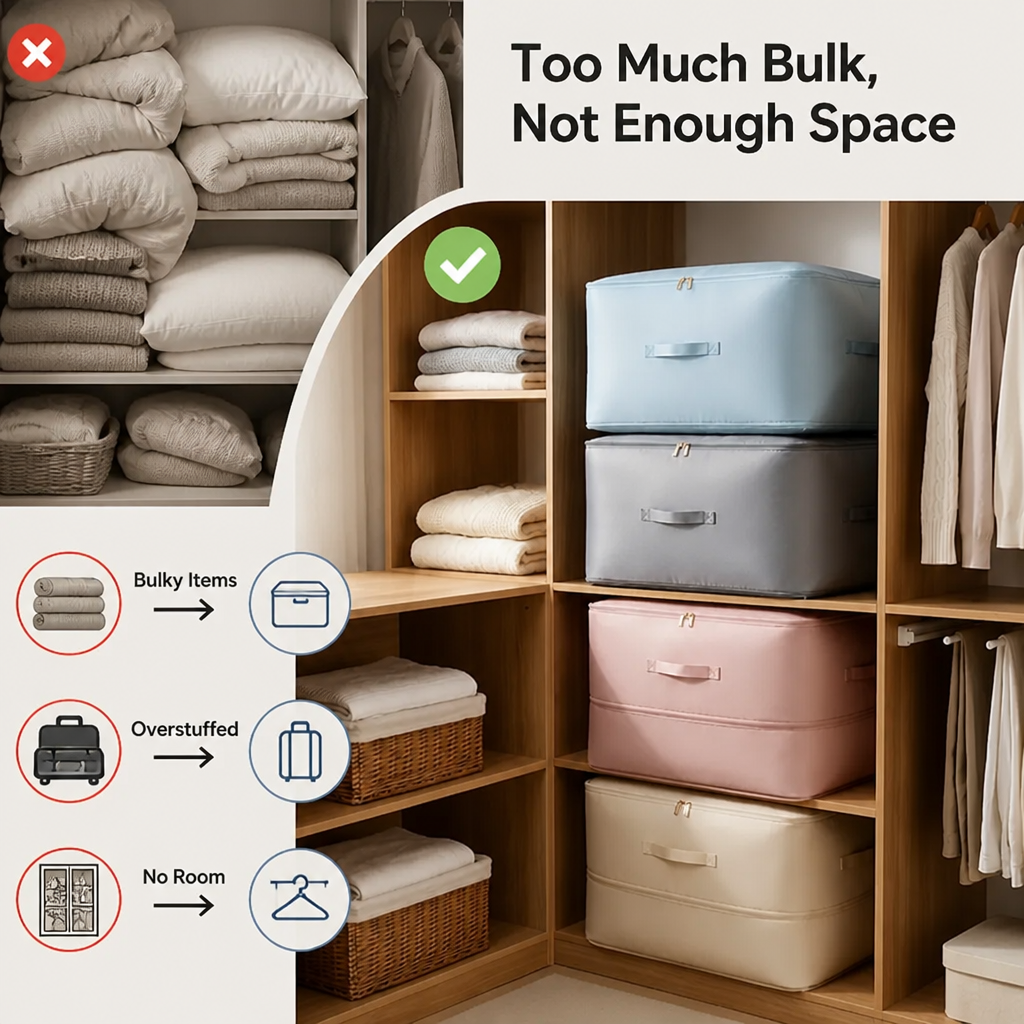 SpaceSavor™ — Reclaim Closet Space and Pack More Without a Vacuum