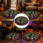 VortiGlow™ Quilted Round Rug — Command Every Step With Hypnotic Halloween Magic
