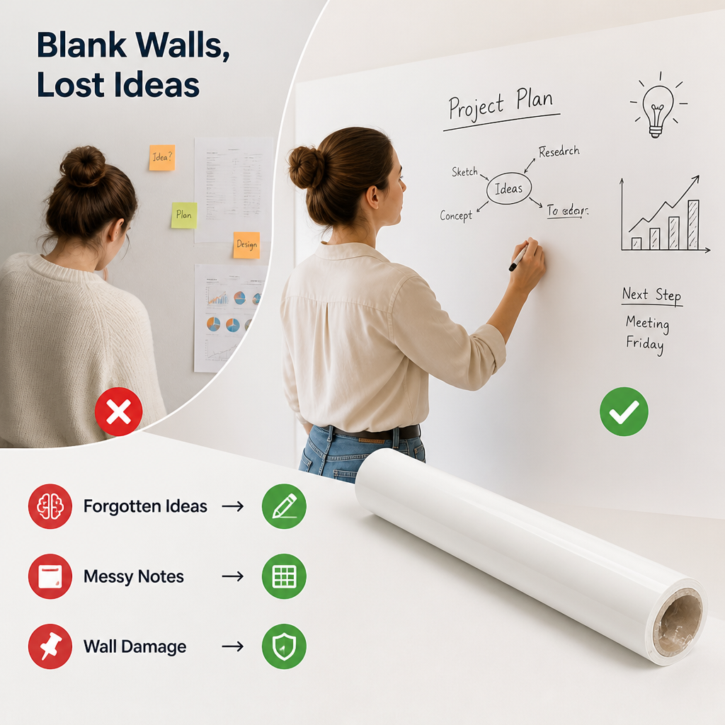 ClearMora™ Wall Canvas — Turn Blank Surfaces Into Instant Creativity Zones