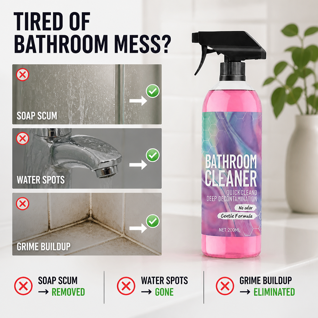 PureShine™ Bathroom Elixir — Sparkling Clean Without Harsh Chemicals or Scrubbing
