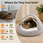 VelvetNest™ — The Ultimate Cozy Hideaway Where Your Cat Finds Peace and Pure Bliss (Bed only)
