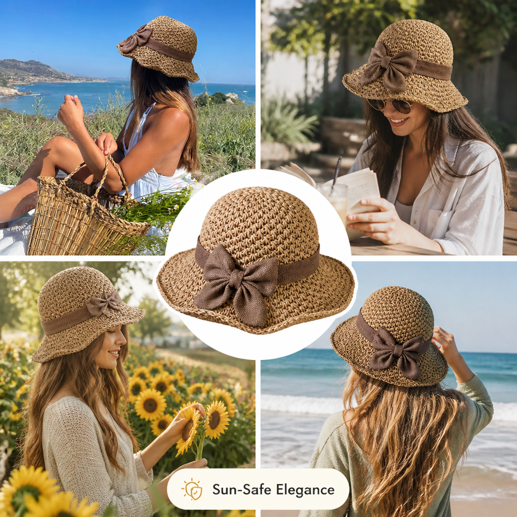 SolaraNest™ — Handcrafted Elegance That Keeps You Cool, Stylish, and Sun-Safe All Day
