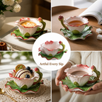 Celestora™ 3D Floral Ceramic Cup Set — Elevate Every Sip into a Breathtaking Ritual