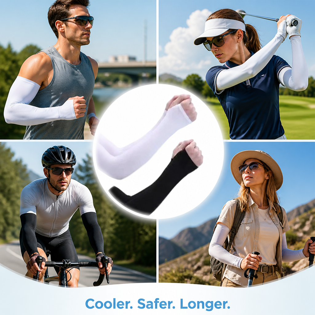 RamoraChill™ Cooling Arm Sleeves — Feel Instant Relief and Unstoppable Confidence in the Sun