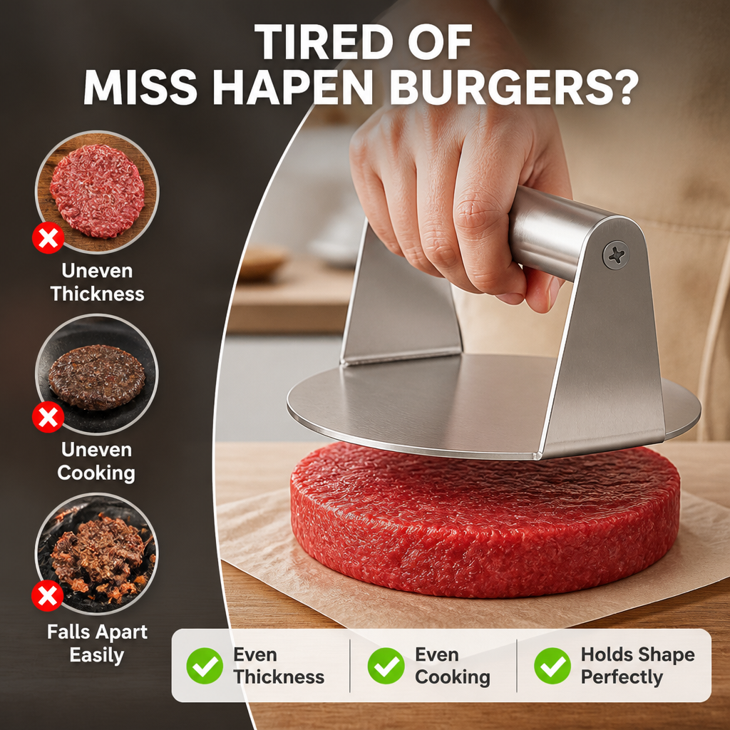 The GrillCraft Pro™ — Perfect Patties that Turn Every Meal into a Celebration