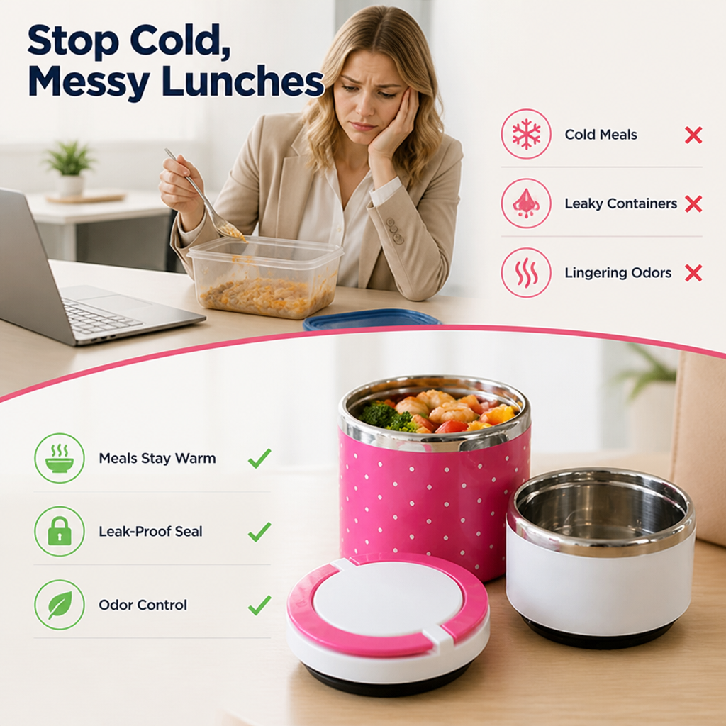 SizzleCaddy™ — Relish Warm, Fresh Meals Wherever Life Leads You