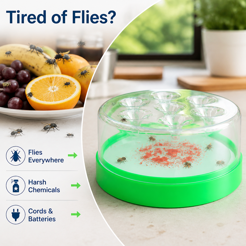 SwiftTrap™ — Take Back Your Home from Flies Without Lifting a Finger