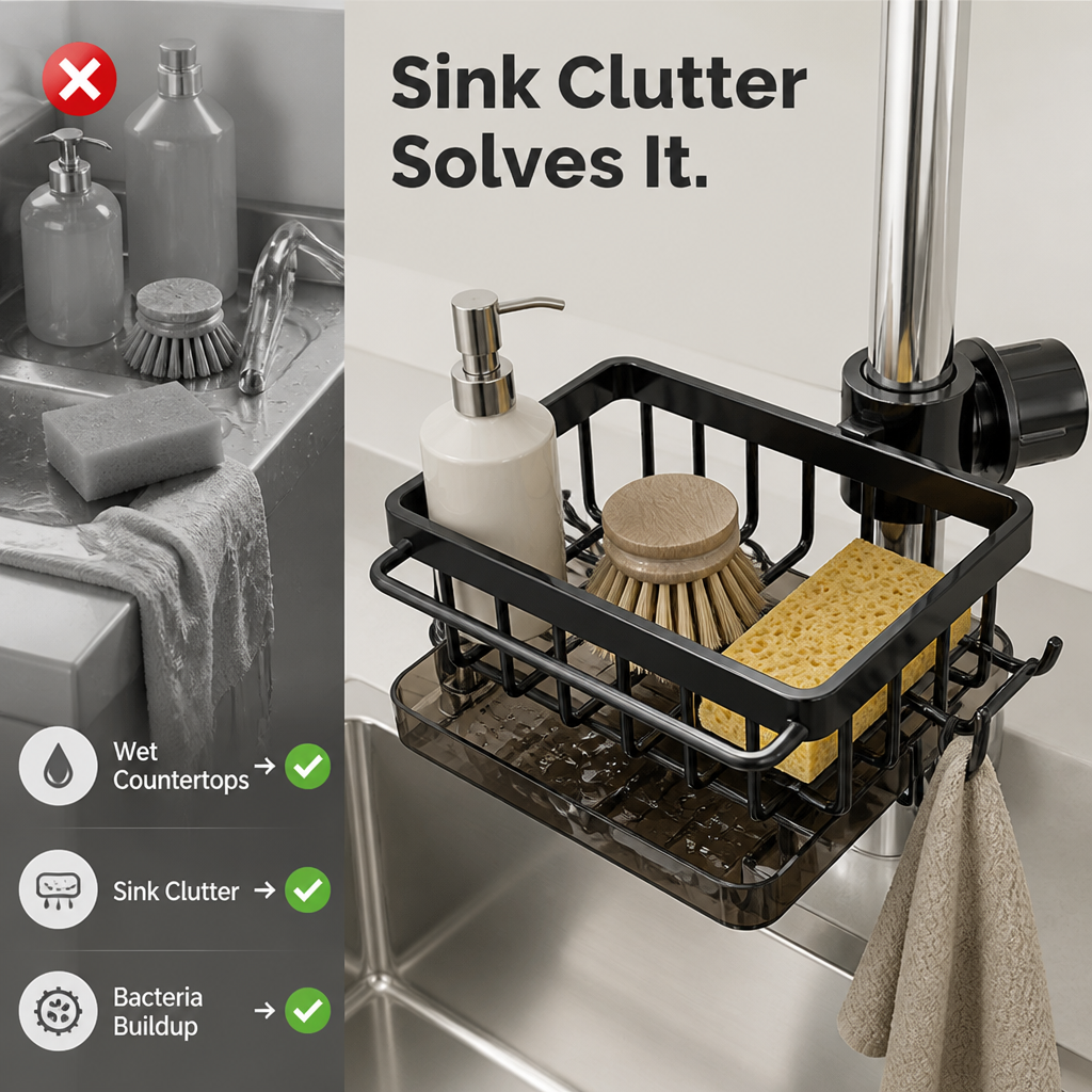 FlowNest™ — Transform Your Sink into a Stylish, Clutter-Free Sanctuary