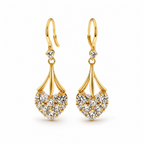 RadiantAura™ Diamond Heart Earrings — Ignite Endless Sparkle and Captivate Every Room