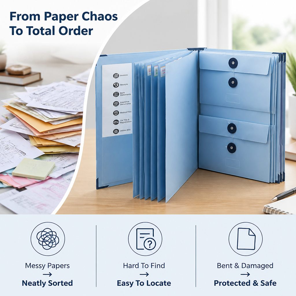 ClariTote™ — Conquer Clutter and Enjoy the Calm of Perfectly Organized Papers