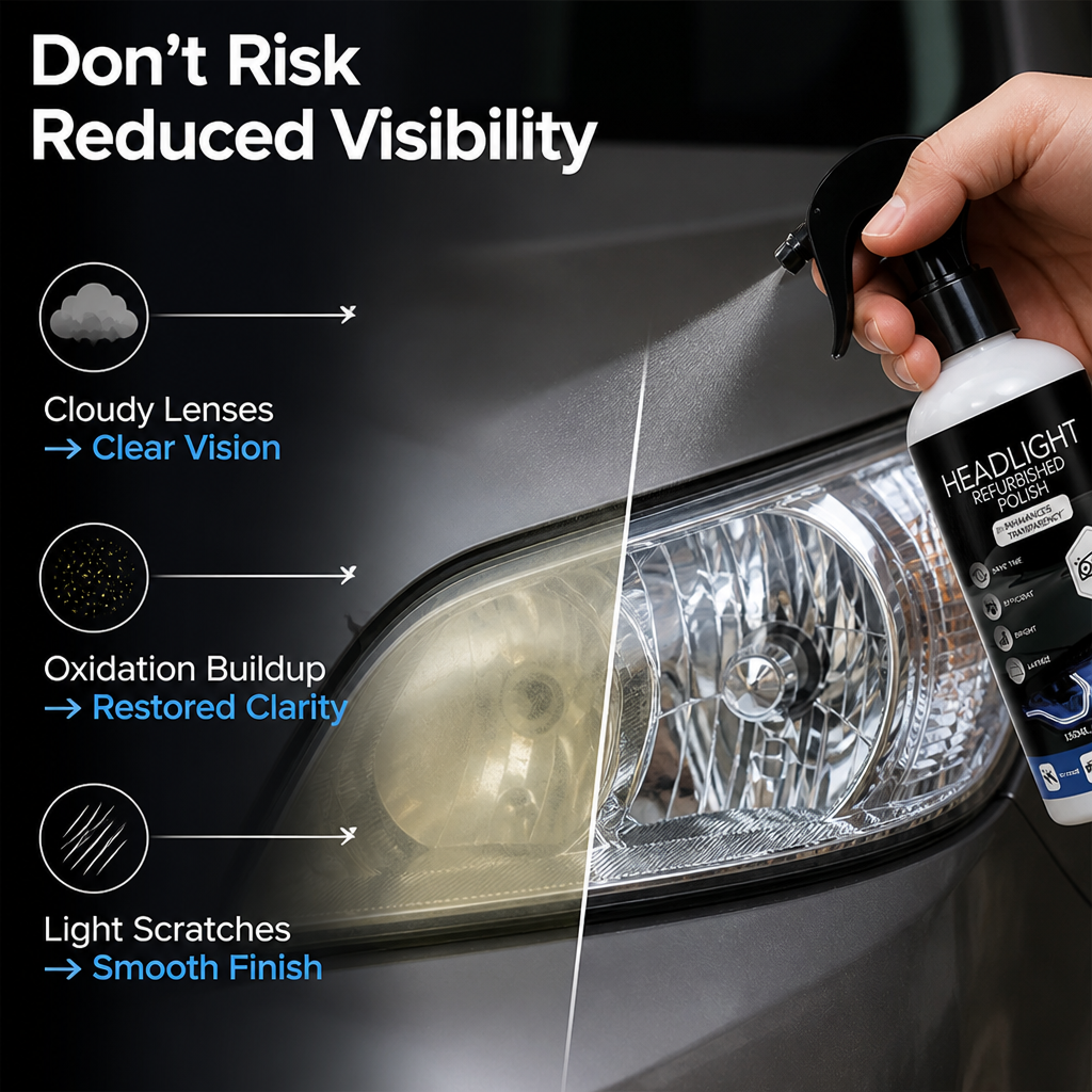 RadianceShield™ Headlight Restoration Kit — Instantly Restore Crystal-Clear Glow and Drive Safer Tonight