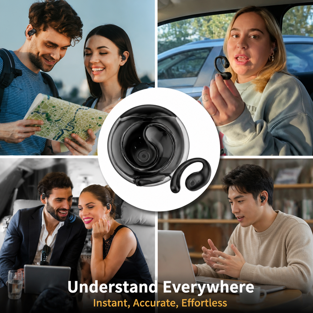 VociaFlex™ AI Translation Wireless Earbuds — Unlock Instant Conversations and True Global Connection