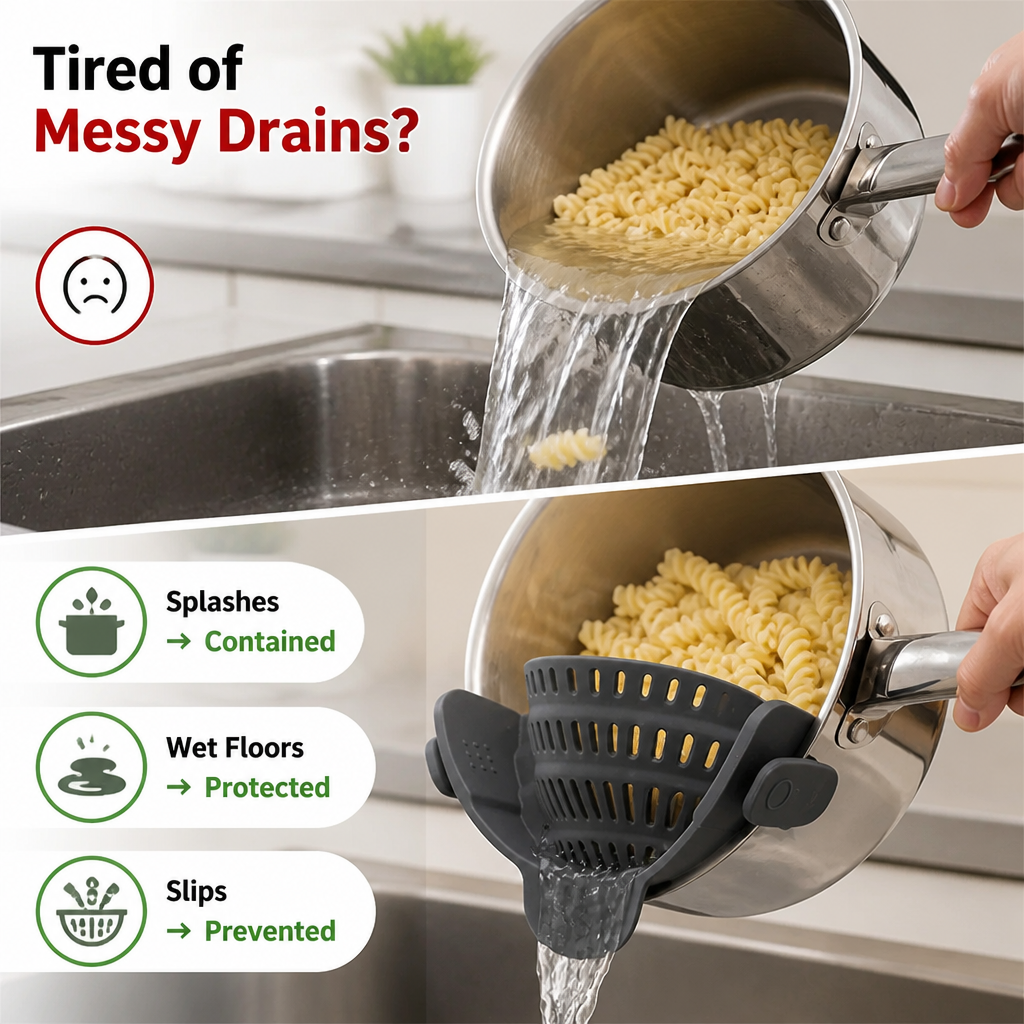 Drainly™ — Transform Your Kitchen Chaos Into Splash-Free Confidence