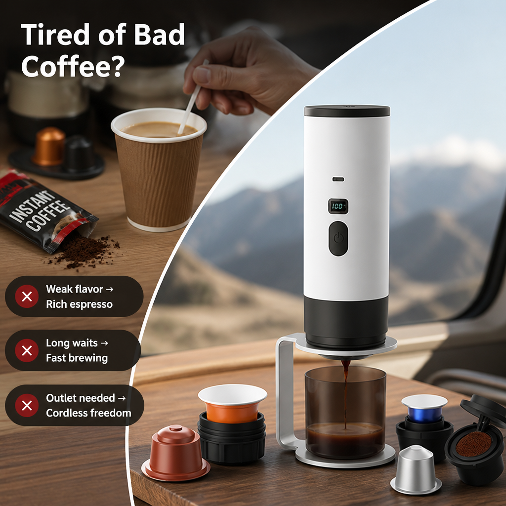 VeroBrew™ — Unleash Bold, Café-Quality Espresso Wherever Adventure Calls