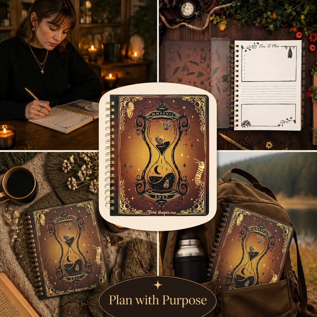 ShadowLuxe™ 2027 Weekly Planner — Own Your Year with Effortless Focus and Dark Elegance
