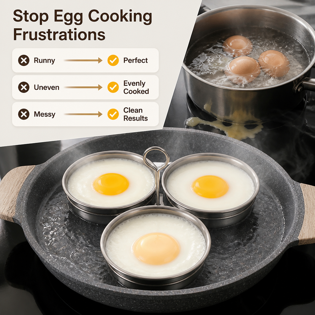 VitalSavor™ Egg Steamer — Effortless, Stunning Eggs That Make Every Meal Shine (Set of 3)