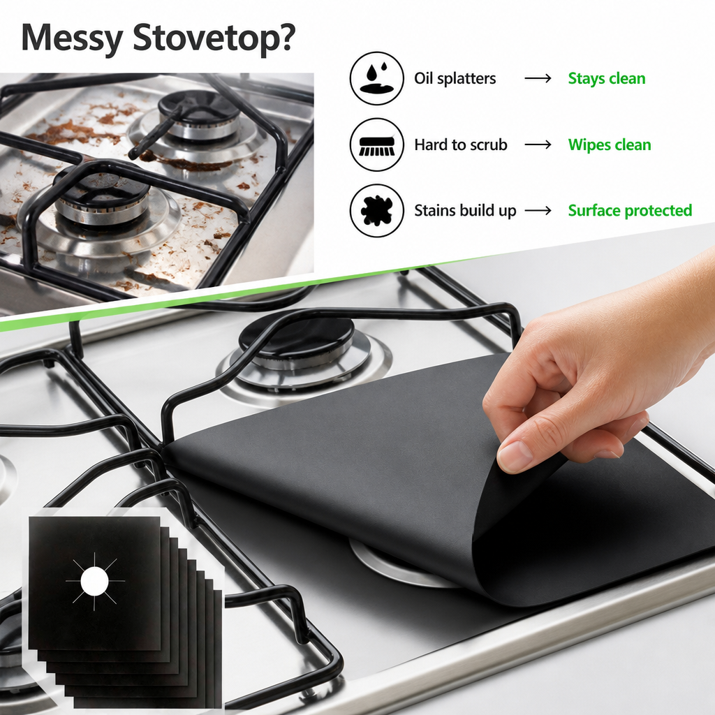 FlameGuardPro™ — Keep Your Stove Pristine and Stress-Free, Every Single Meal