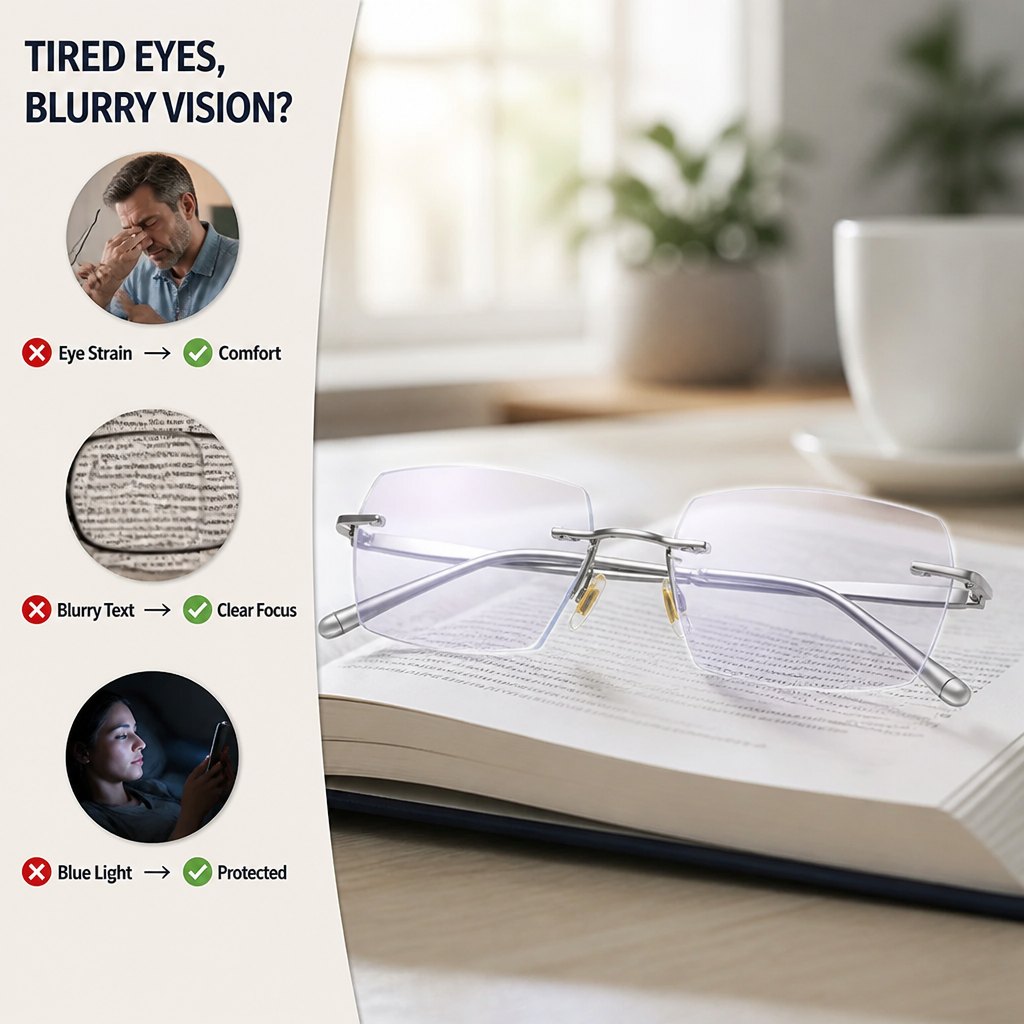 VeroSight™ Smart Zoom & Color-Shifting Reading Glasses — Instantly Refresh Your Eyes and See Every Detail with Effortless Clarity