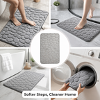 AquaLuxe™ Memory Foam Bath Mat — Step Into Instant Warmth and Slip-Free Comfort Every Shower