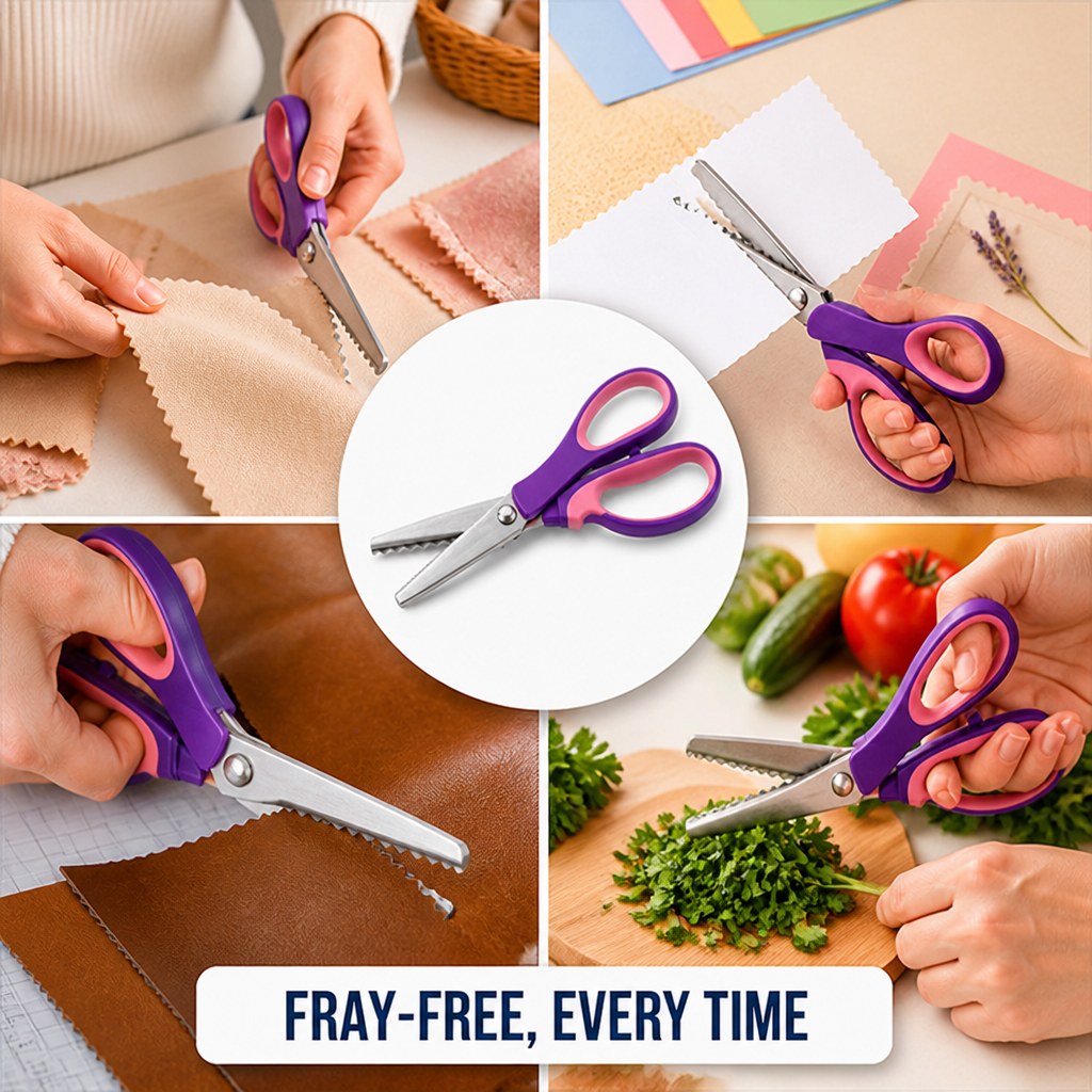 SliceCraft™ Pinking Shears — Master Every Cut with Effortless Precision and Fray-Free Style