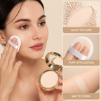 LuminaVeil™ Matte Powder Compact — Flaunt Naturally Smooth, Shine-Free Confidence All Day
