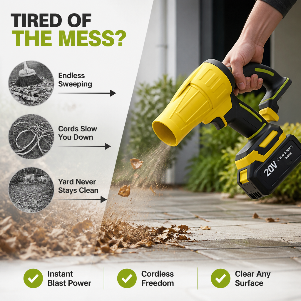StormBlaze™ TurboBlow — Command Your Yard With Effortless, Cordless Power